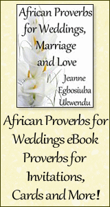 African Proverbs for Weddings, Marriage and Love eBook