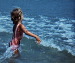 Swimming in the ocean
