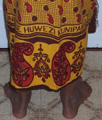 Khanga with Swahili Proverb